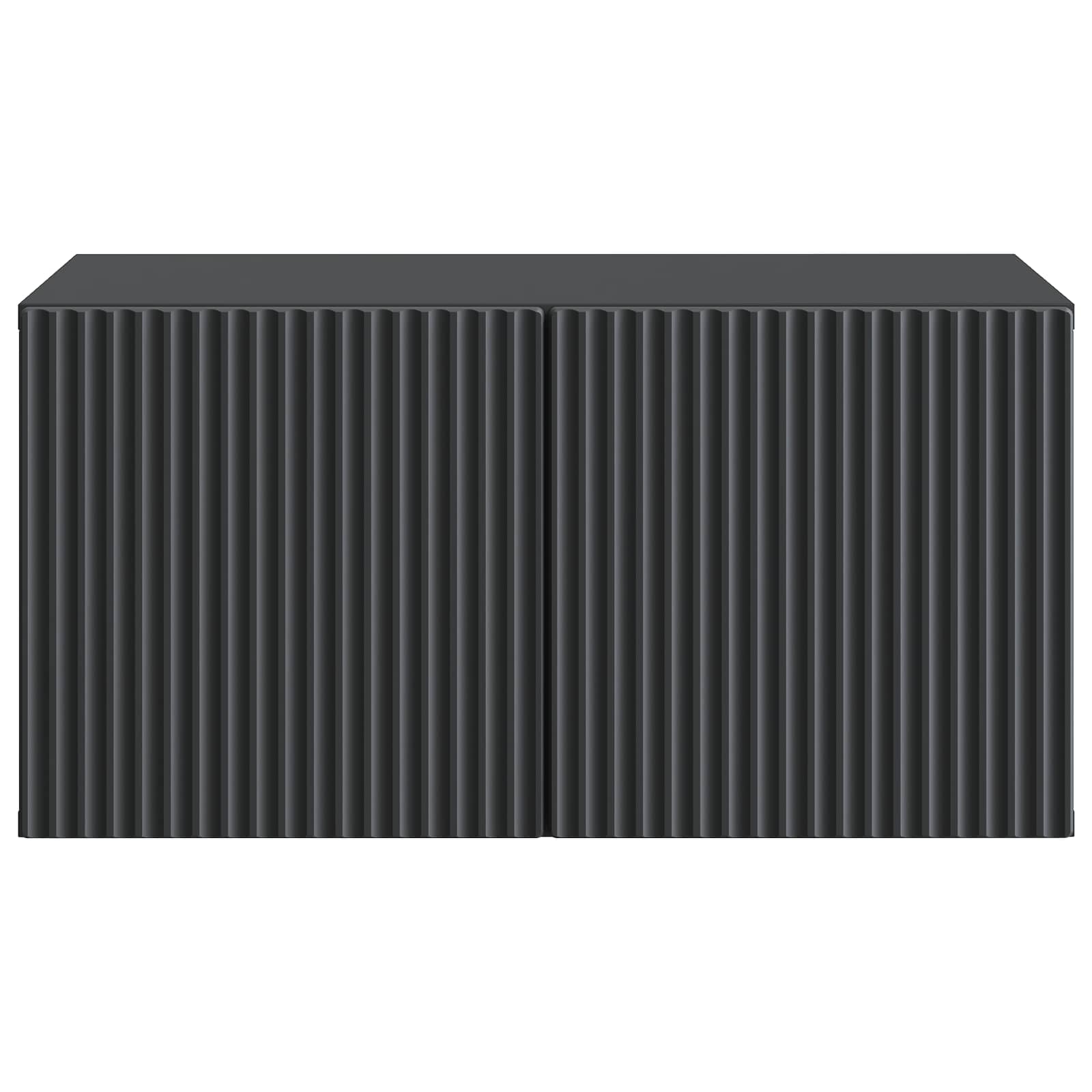 Wandbeugel TV-kast Zwart 59,5 x 41 x 30 cm Bewerkt hout