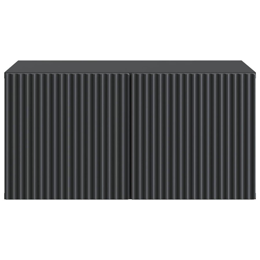 Wandbeugel TV-kast Zwart 59,5 x 41 x 30 cm Bewerkt hout