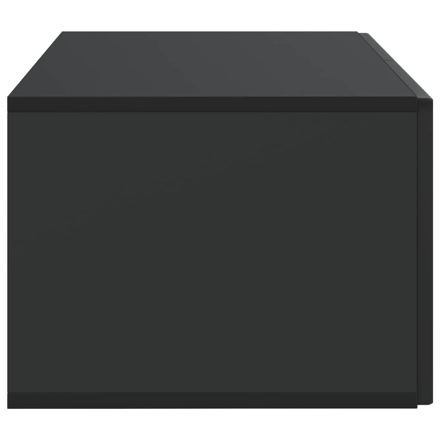 Wandbeugel TV-kast Zwart 59,5 x 41 x 30 cm Bewerkt hout