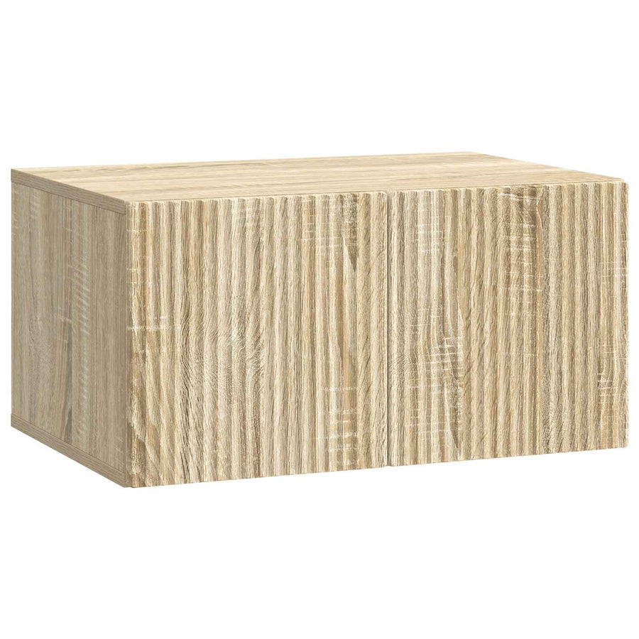 Wandbeugel TV-kast Sonoma Eiken 59,5 x 41 x 30 cm Bewerkt hout