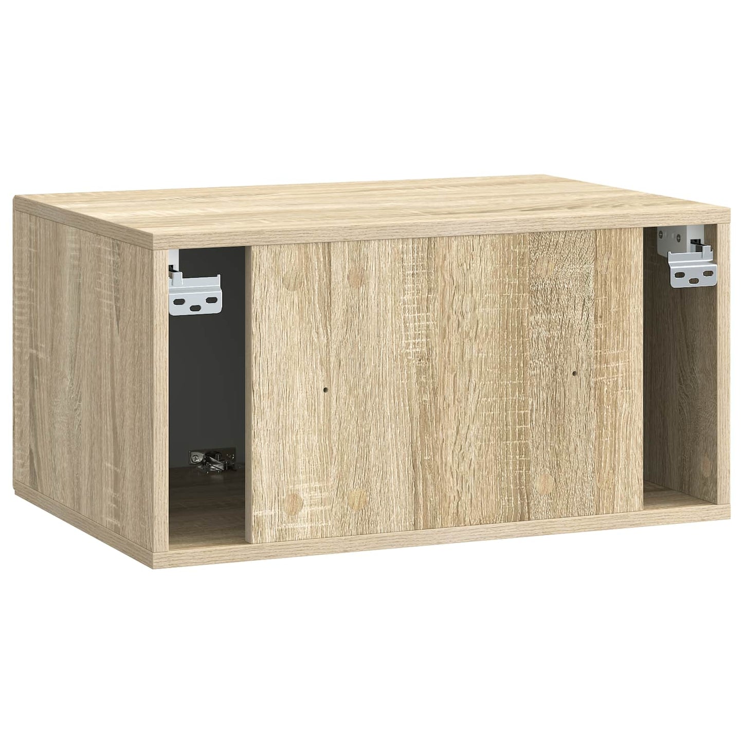 Wandbeugel TV-kast Sonoma Eiken 59,5 x 41 x 30 cm Bewerkt hout