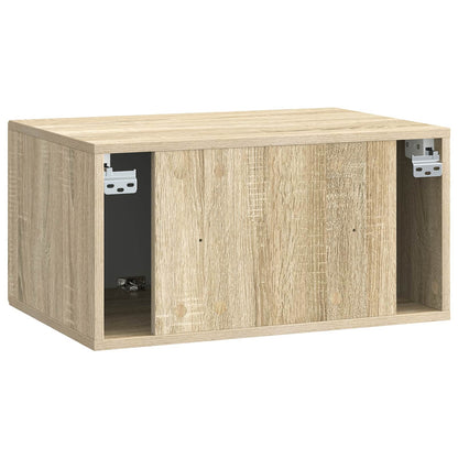 Wandbeugel TV-kast Sonoma Eiken 59,5 x 41 x 30 cm Bewerkt hout
