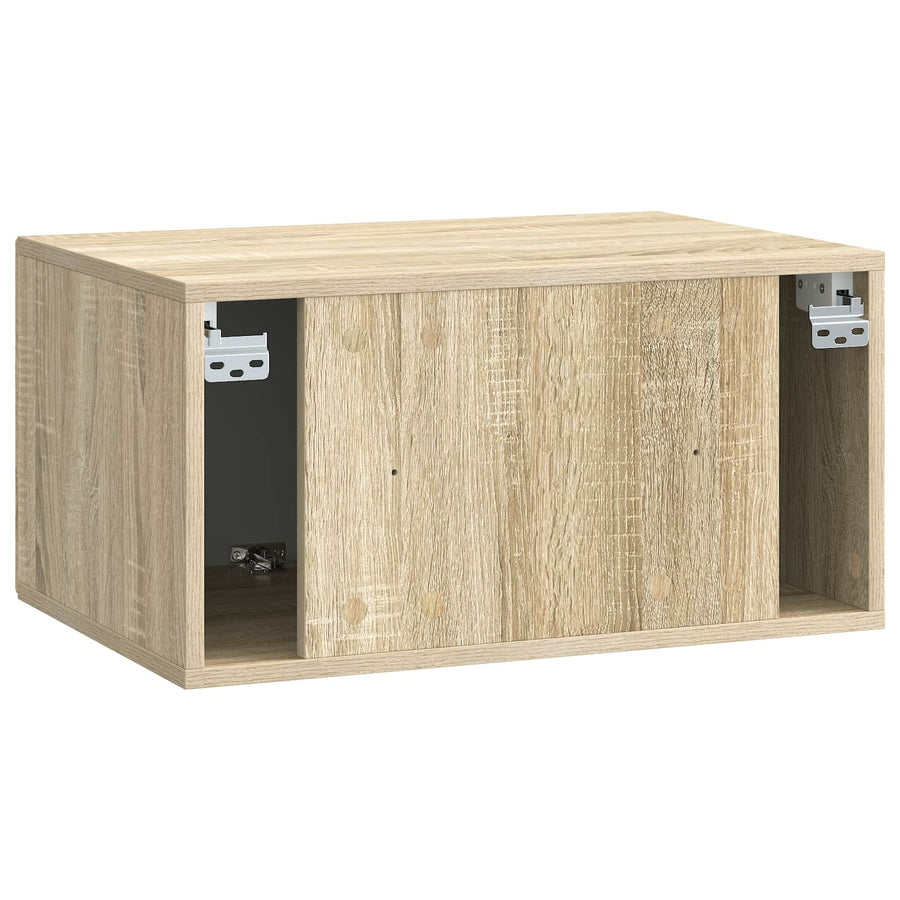 Wandbeugel TV-kast Sonoma Eiken 59,5 x 41 x 30 cm Bewerkt hout