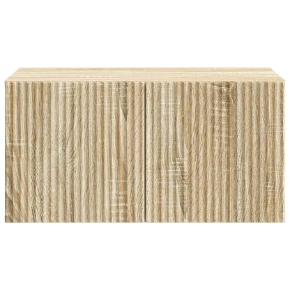 Wandbeugel TV-kast Sonoma Eiken 59,5 x 41 x 30 cm Bewerkt hout