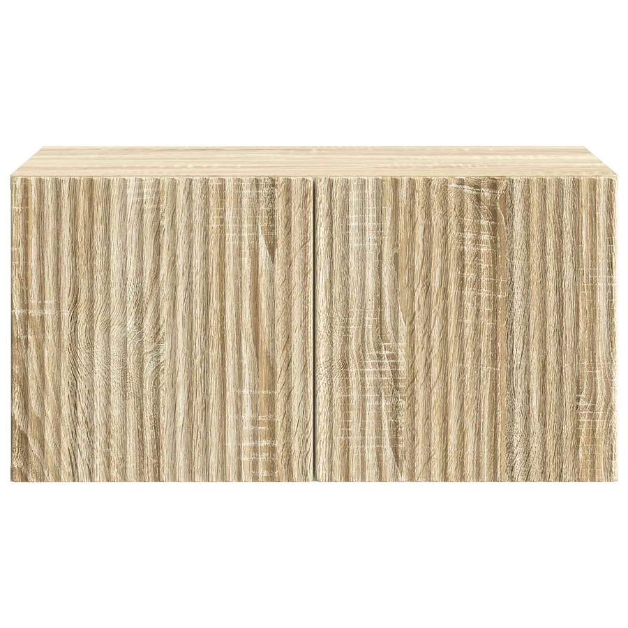 Wandbeugel TV-kast Sonoma Eiken 59,5 x 41 x 30 cm Bewerkt hout