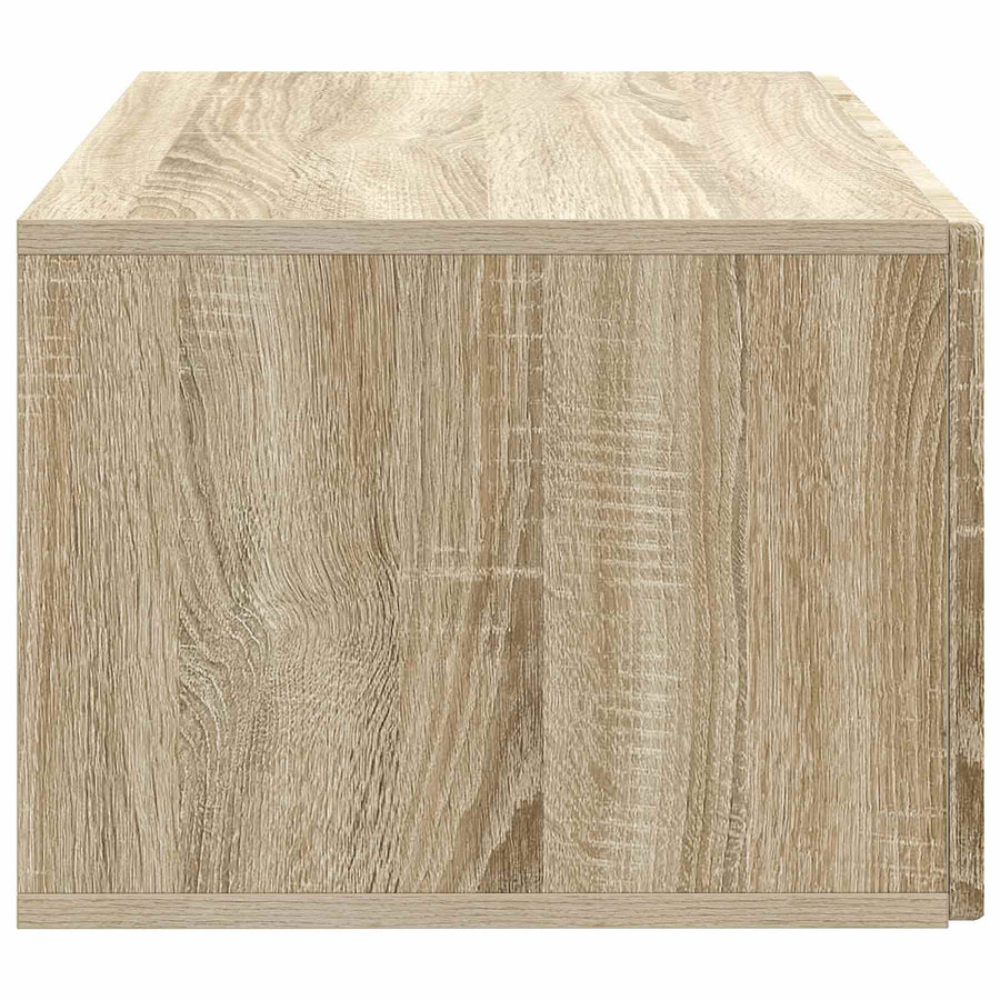 Wandbeugel TV-kast Sonoma Eiken 59,5 x 41 x 30 cm Bewerkt hout