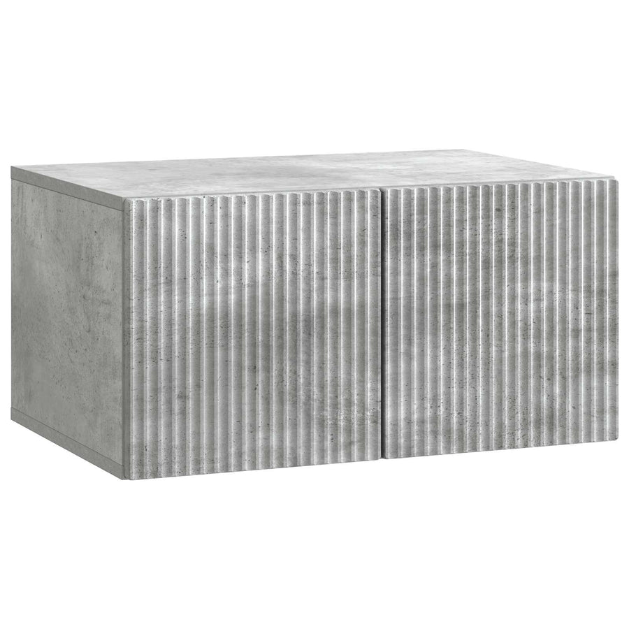 Wandbeugel TV-kast Betongrijs 59,5 x 41 x 30 cm Bewerkt hout