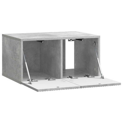 Wandbeugel TV-kast Betongrijs 59,5 x 41 x 30 cm Bewerkt hout