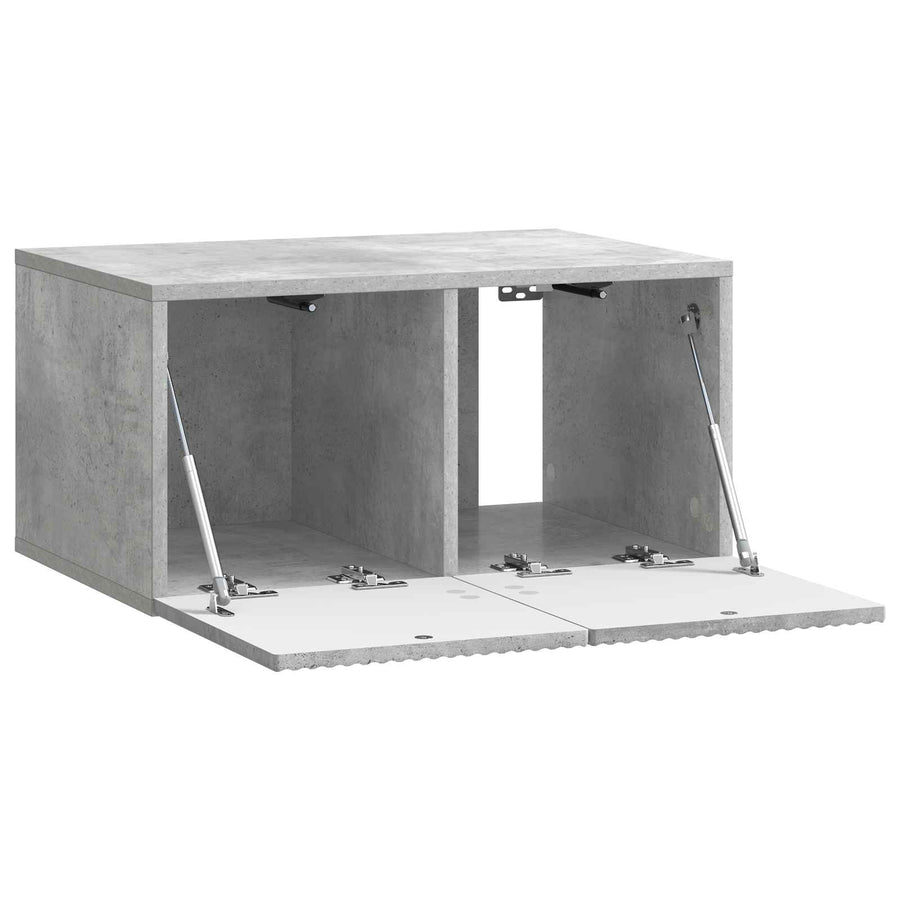 Wandbeugel TV-kast Betongrijs 59,5 x 41 x 30 cm Bewerkt hout