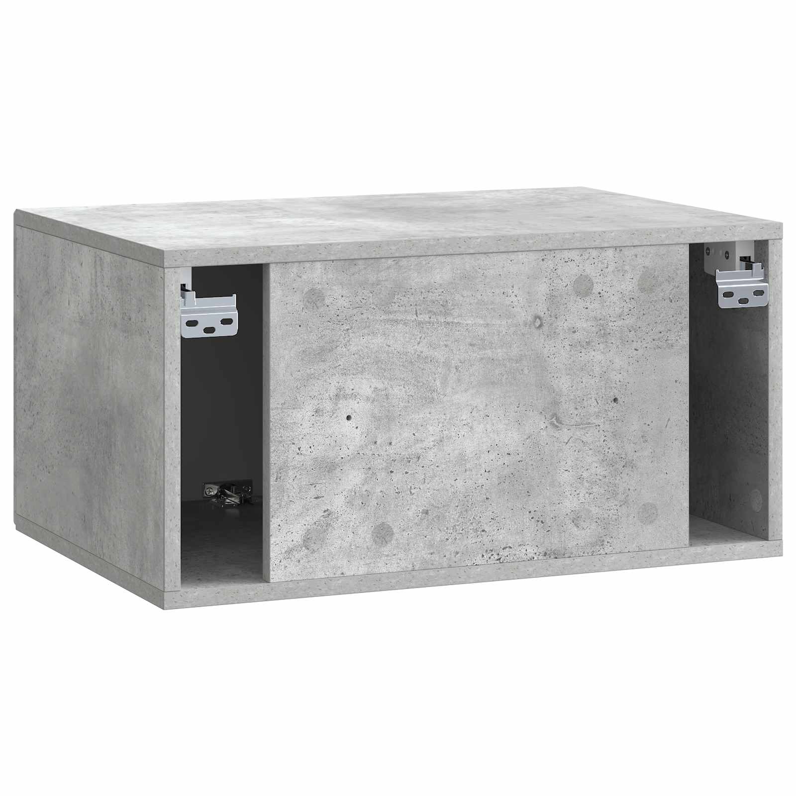 Wandbeugel TV-kast Betongrijs 59,5 x 41 x 30 cm Bewerkt hout