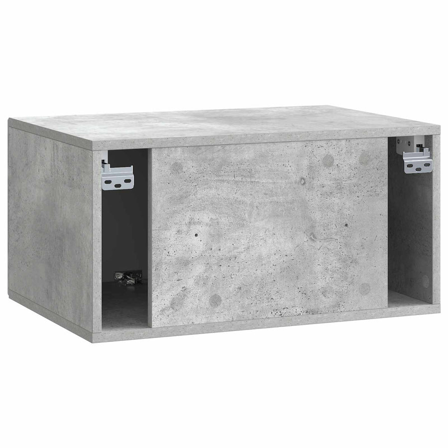 Wandbeugel TV-kast Betongrijs 59,5 x 41 x 30 cm Bewerkt hout