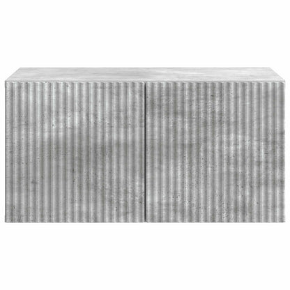 Wandbeugel TV-kast Betongrijs 59,5 x 41 x 30 cm Bewerkt hout