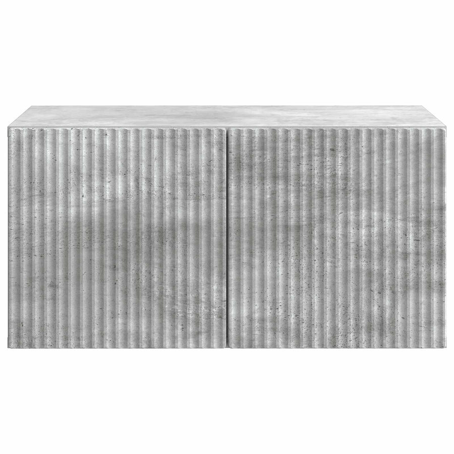 Wandbeugel TV-kast Betongrijs 59,5 x 41 x 30 cm Bewerkt hout