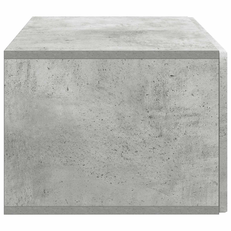 Wandbeugel TV-kast Betongrijs 59,5 x 41 x 30 cm Bewerkt hout