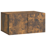 Wandkast TV 59,5x41x30 cm bewerkt hout gerookt eiken