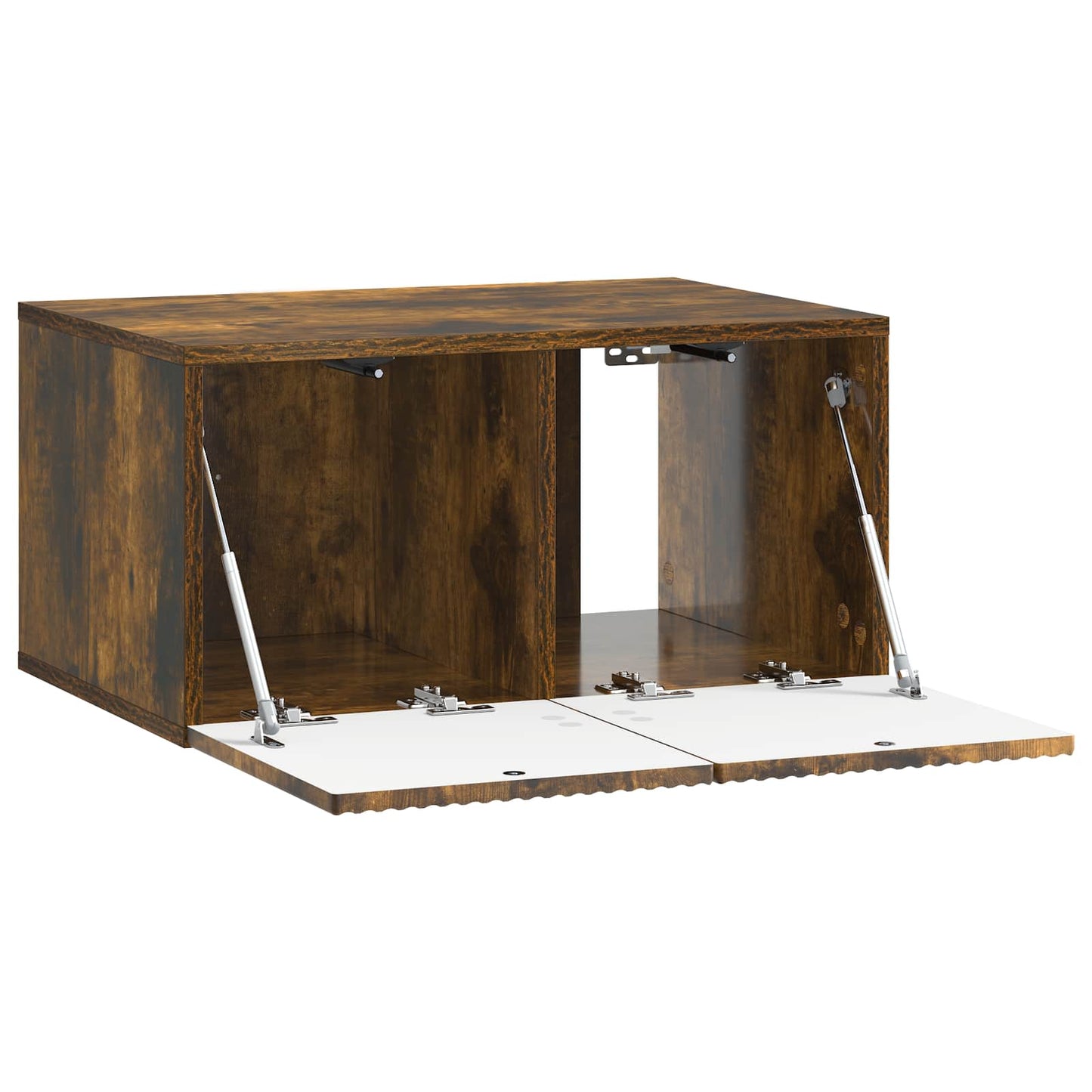 Wandbeugel TV-kast Gerookt eiken 59,5 x 41 x 30 cm Bewerkt hout