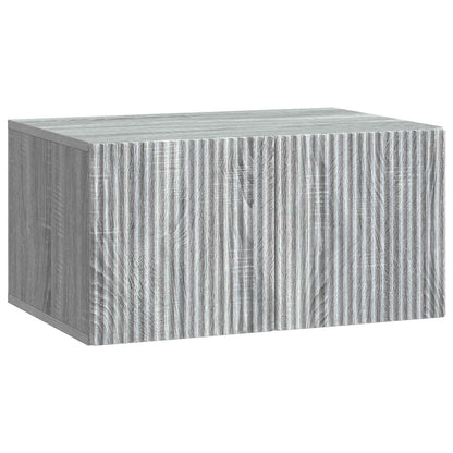 Wandbeugel TV-kast Grijs sonoma 59,5 x 41 x 30 cm Bewerkt hout