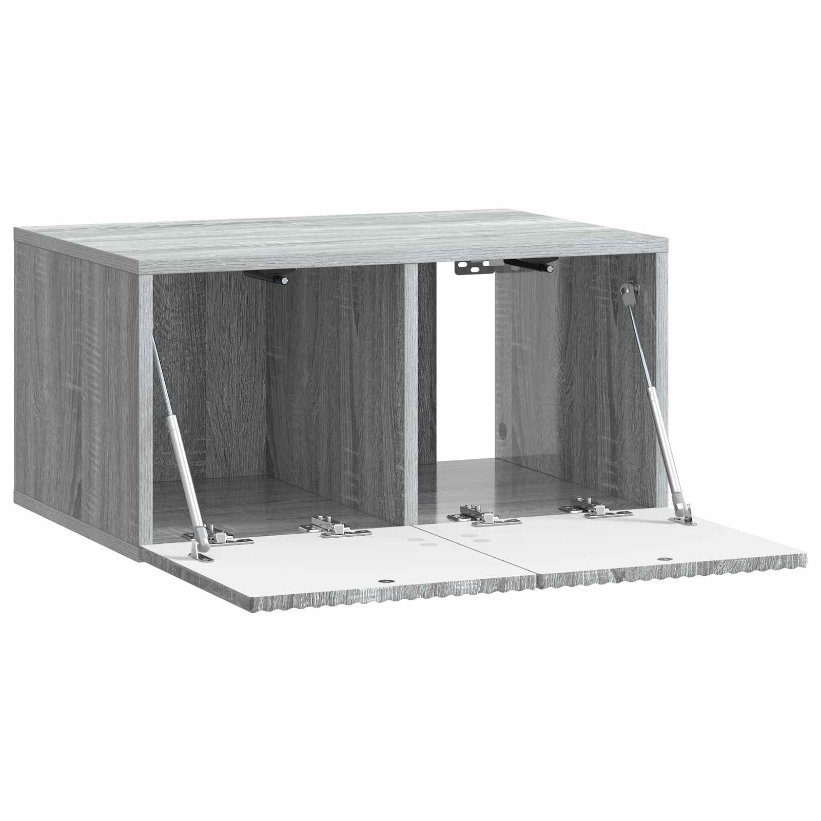 Wandbeugel TV-kast Grijs sonoma 59,5 x 41 x 30 cm Bewerkt hout