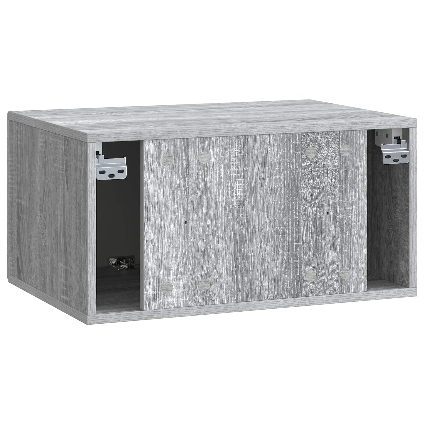 Wandbeugel TV-kast Grijs sonoma 59,5 x 41 x 30 cm Bewerkt hout