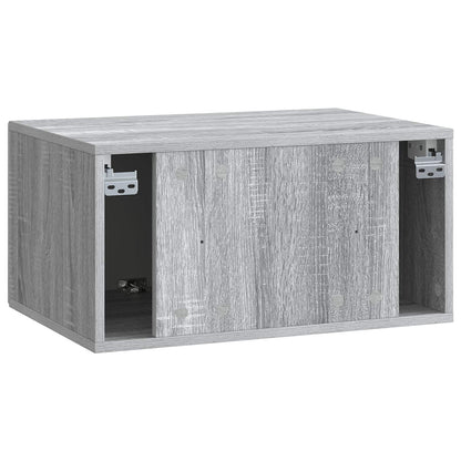 Wandbeugel TV-kast Grijs sonoma 59,5 x 41 x 30 cm Bewerkt hout