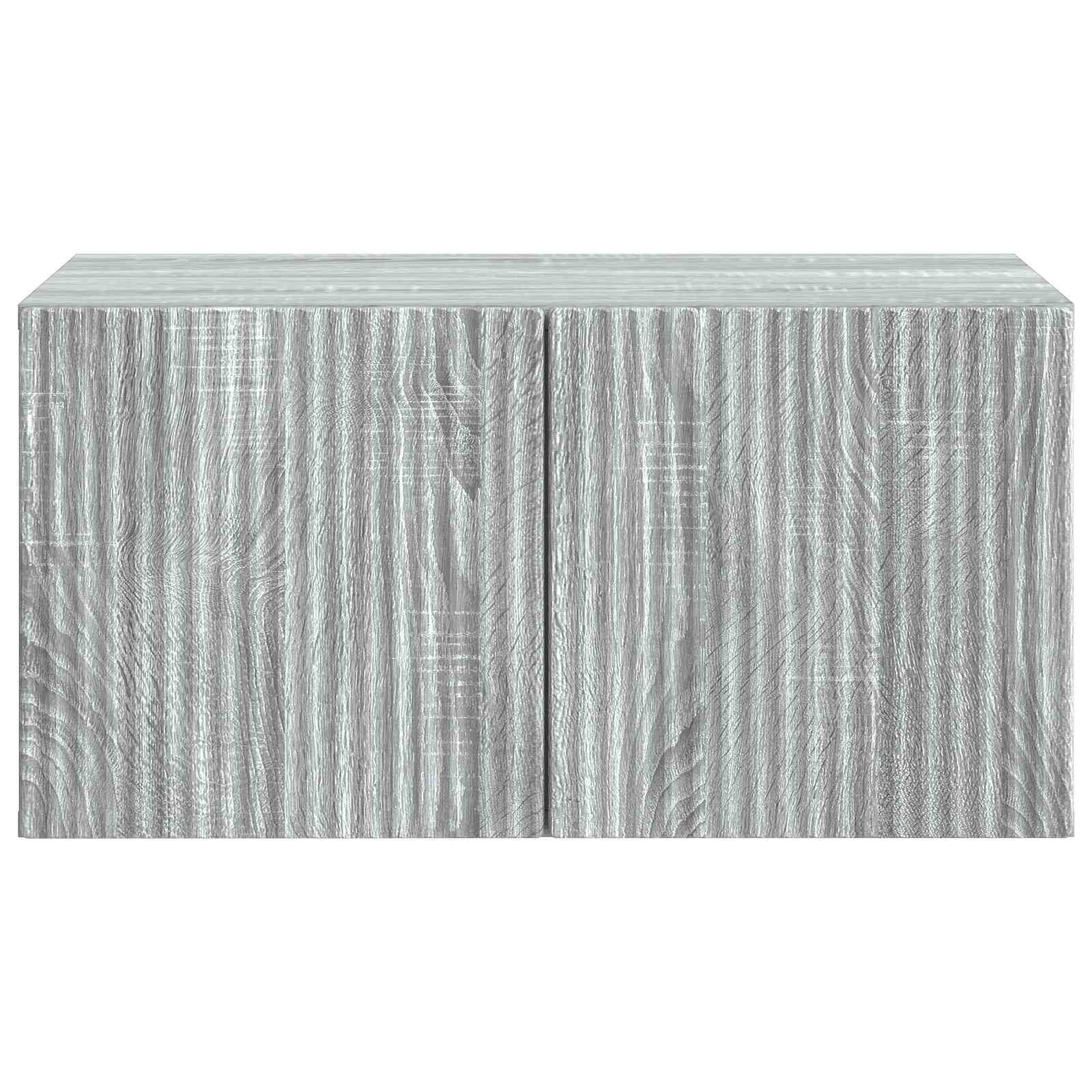 Wandbeugel TV-kast Grijs sonoma 59,5 x 41 x 30 cm Bewerkt hout