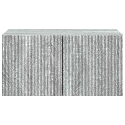 Wandbeugel TV-kast Grijs sonoma 59,5 x 41 x 30 cm Bewerkt hout