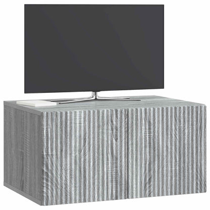 Wandbeugel TV-kast Grijs sonoma 59,5 x 41 x 30 cm Bewerkt hout