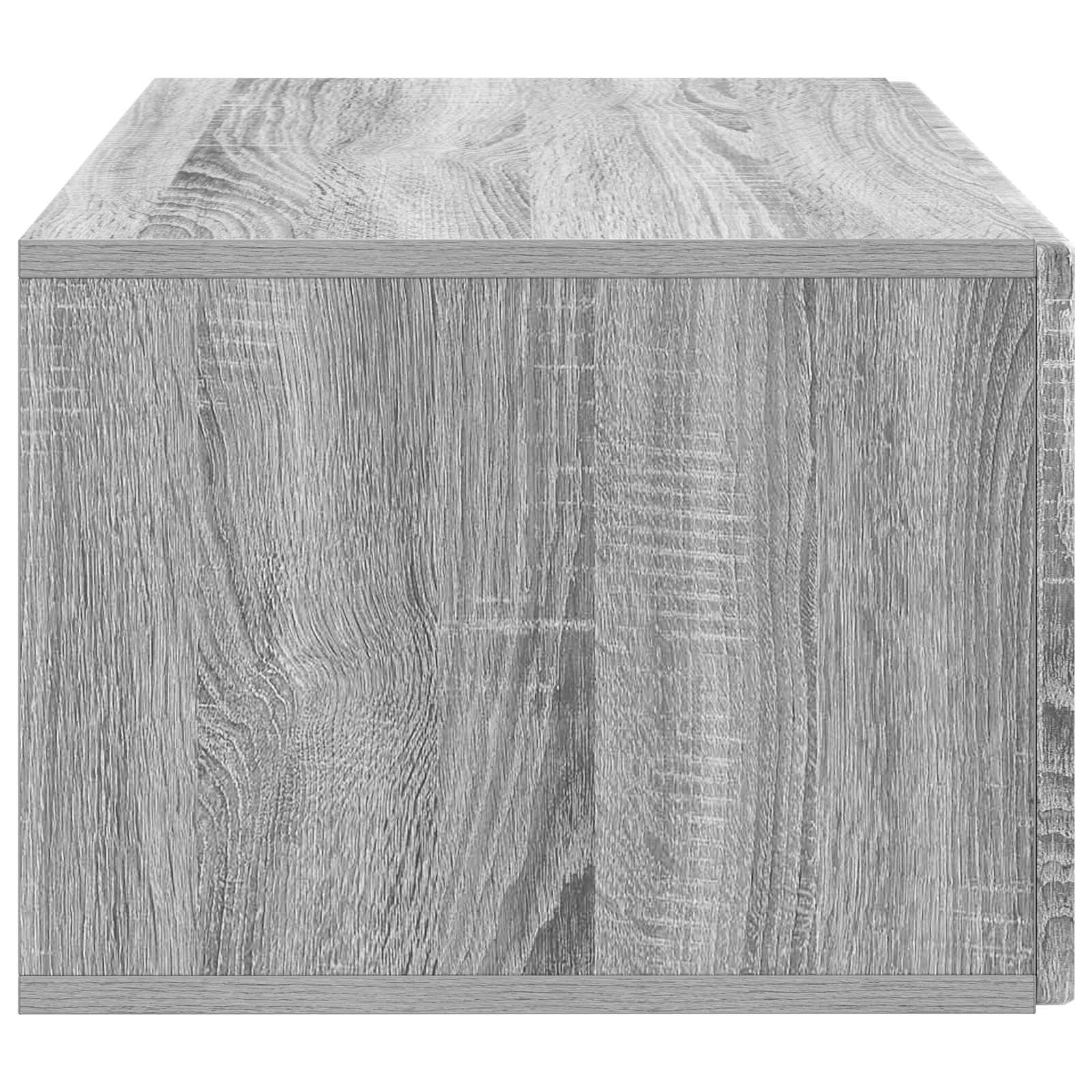 Wandbeugel TV-kast Grijs sonoma 59,5 x 41 x 30 cm Bewerkt hout