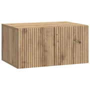 Tv-kast 59,5x41x30 cm Artisanaal eiken wandmontage