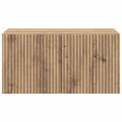 Wandbeugel TV-kast Artisanaal eiken 59,5 x 41 x 30 cm