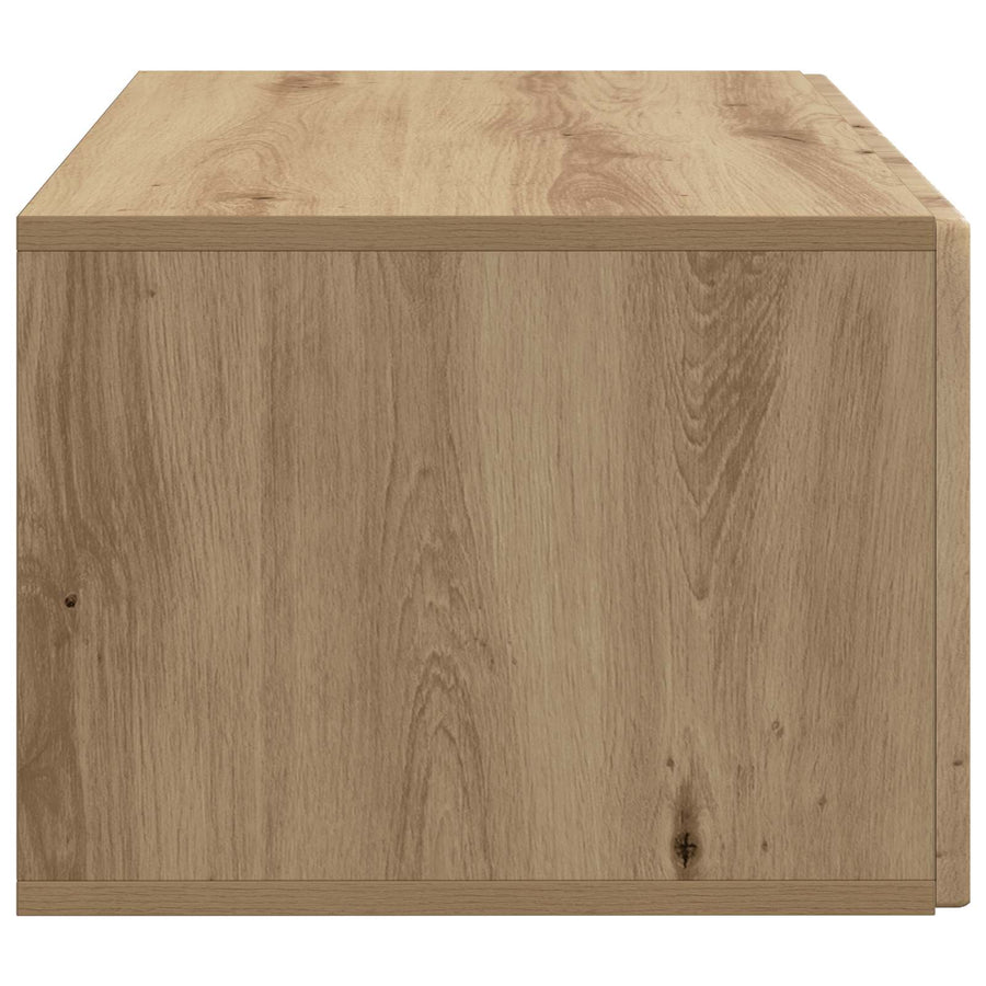 Wandbeugel TV-kast Artisanaal eiken 59,5 x 41 x 30 cm