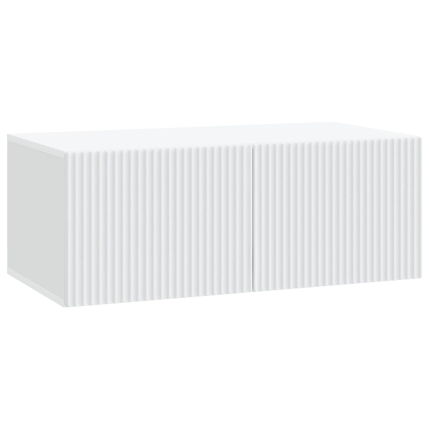 Wandbeugel TV-kast Wit 78,5 x 41 x 30 cm Bewerkt hout