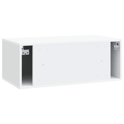 Wandbeugel TV-kast Wit 78,5 x 41 x 30 cm Bewerkt hout