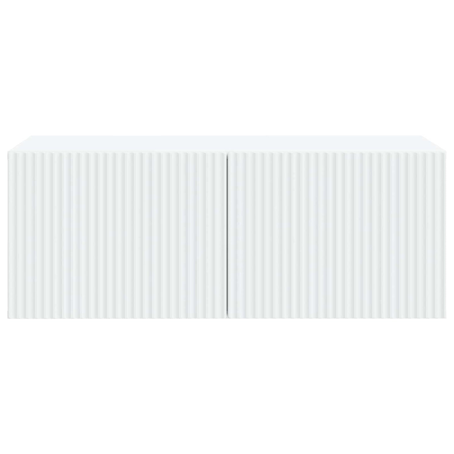 Wandbeugel TV-kast Wit 78,5 x 41 x 30 cm Bewerkt hout