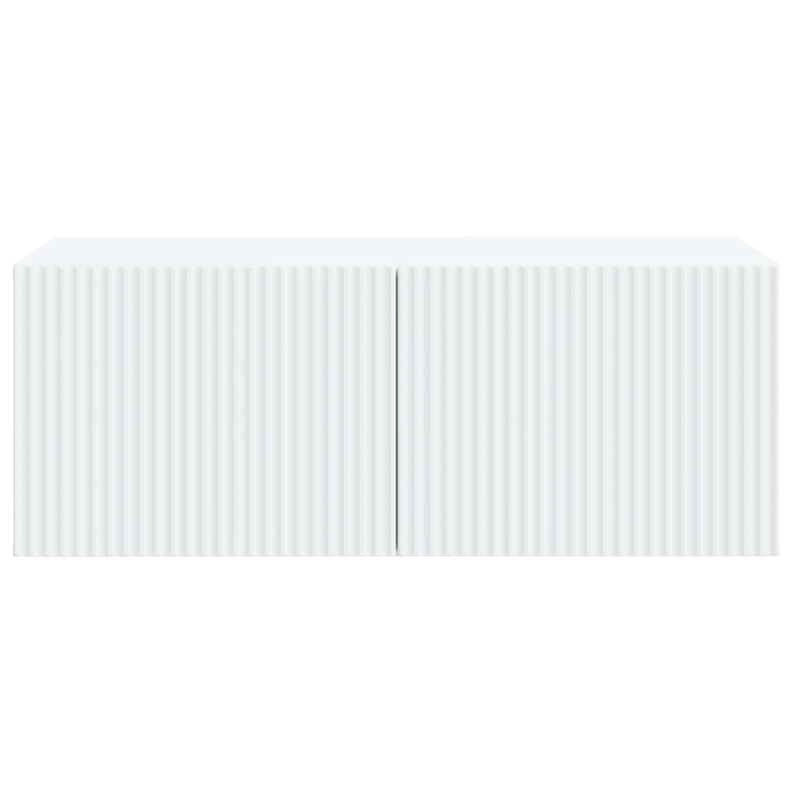 Wandbeugel TV-kast Wit 78,5 x 41 x 30 cm Bewerkt hout