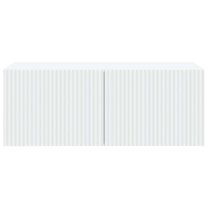 Wandbeugel TV-kast Wit 78,5 x 41 x 30 cm Bewerkt hout