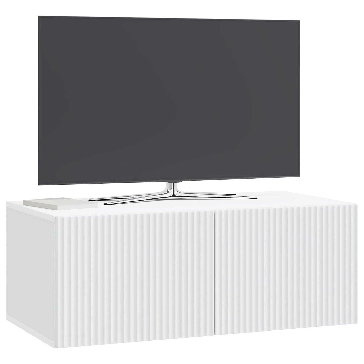 Wandbeugel TV-kast Wit 78,5 x 41 x 30 cm Bewerkt hout