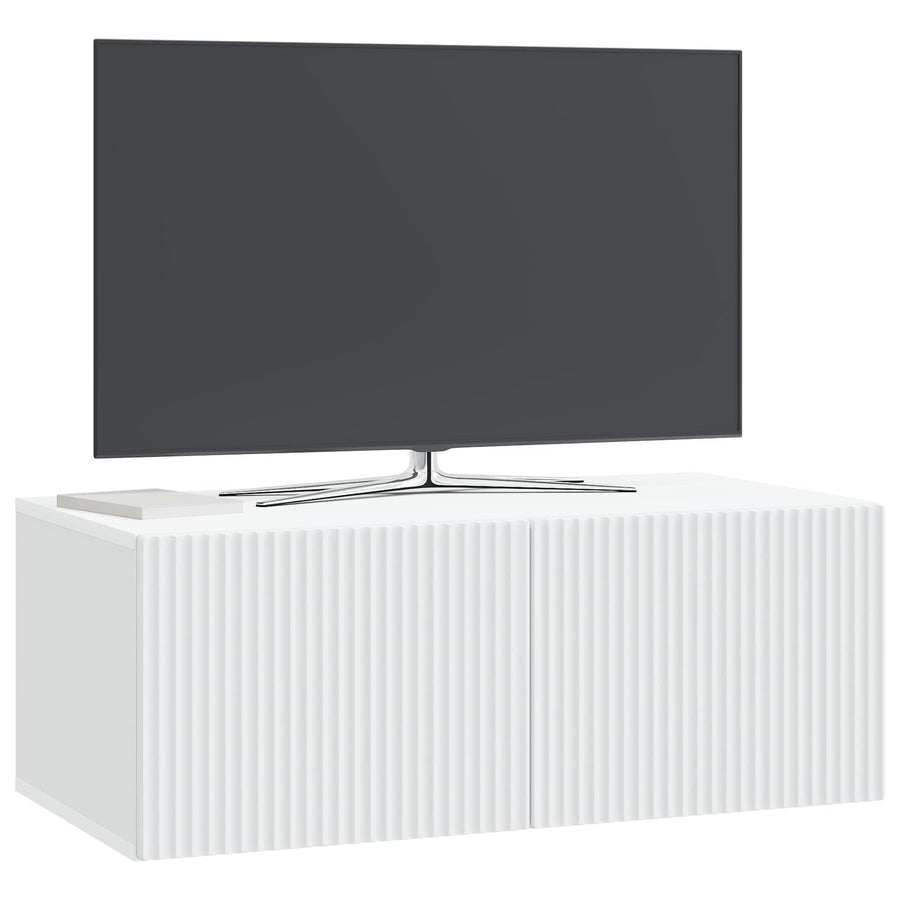 Wandbeugel TV-kast Wit 78,5 x 41 x 30 cm Bewerkt hout