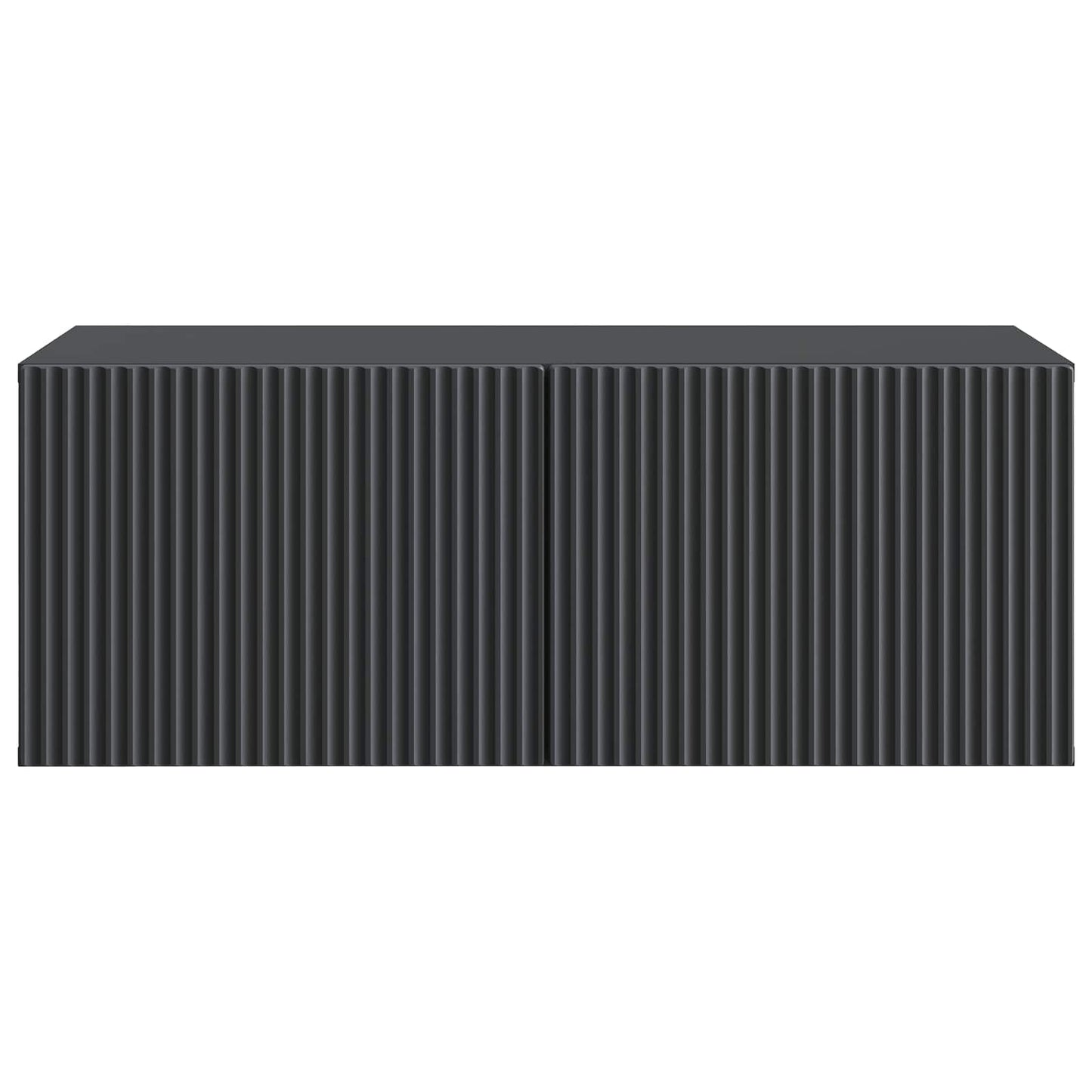 Wandbeugel TV-kast Zwart 78,5 x 41 x 30 cm Bewerkt hout
