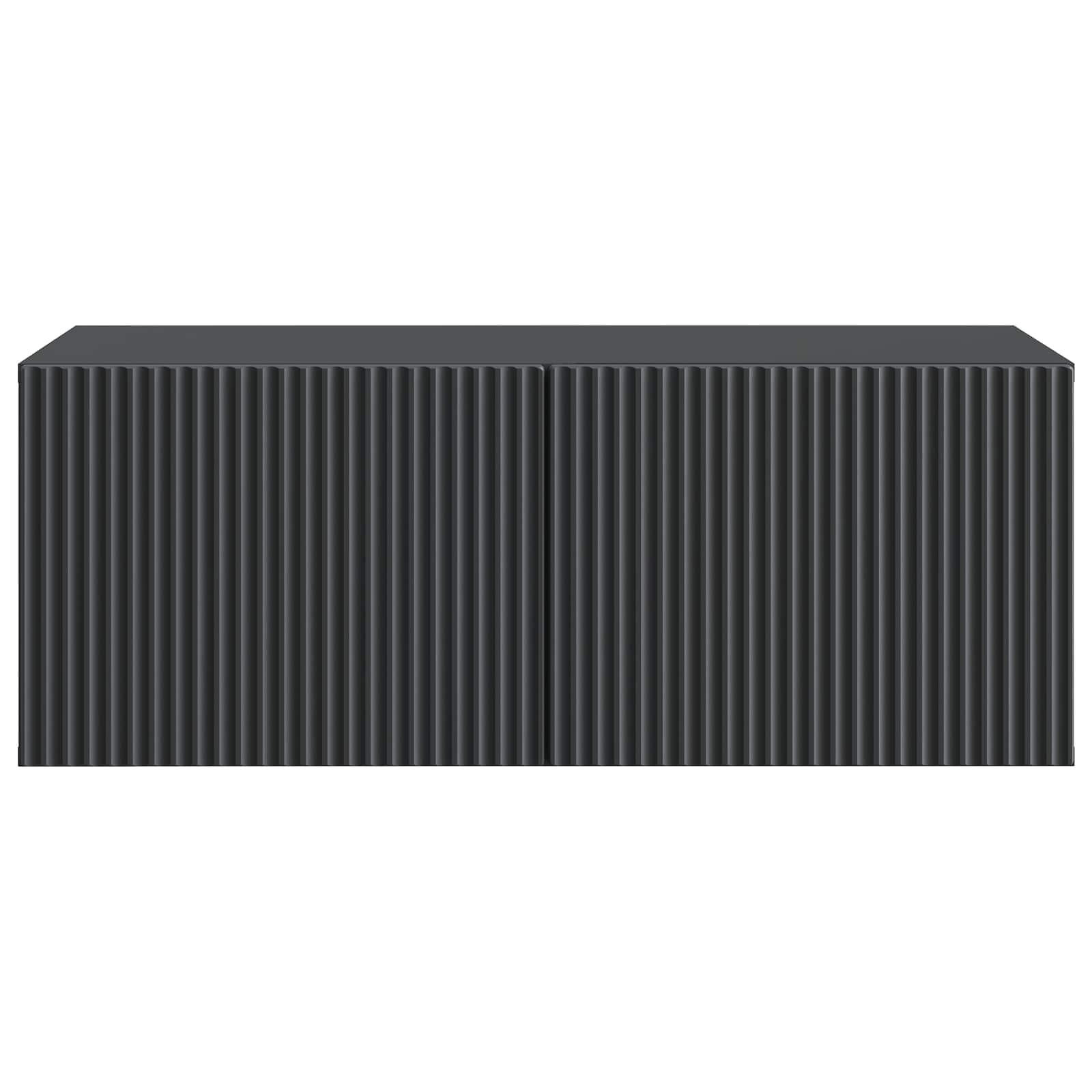 Wandbeugel TV-kast Zwart 78,5 x 41 x 30 cm Bewerkt hout