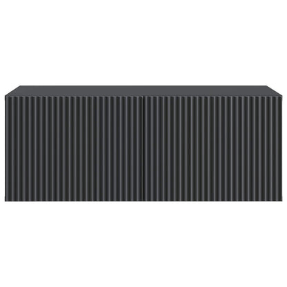 Wandbeugel TV-kast Zwart 78,5 x 41 x 30 cm Bewerkt hout