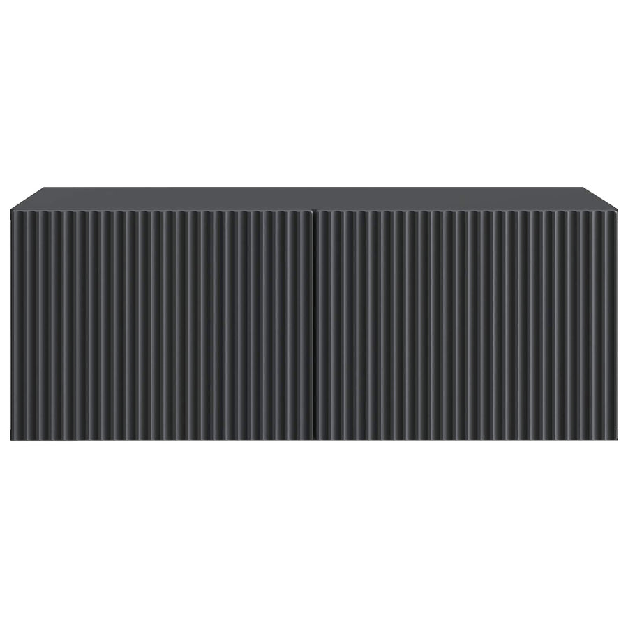 Wandbeugel TV-kast Zwart 78,5 x 41 x 30 cm Bewerkt hout