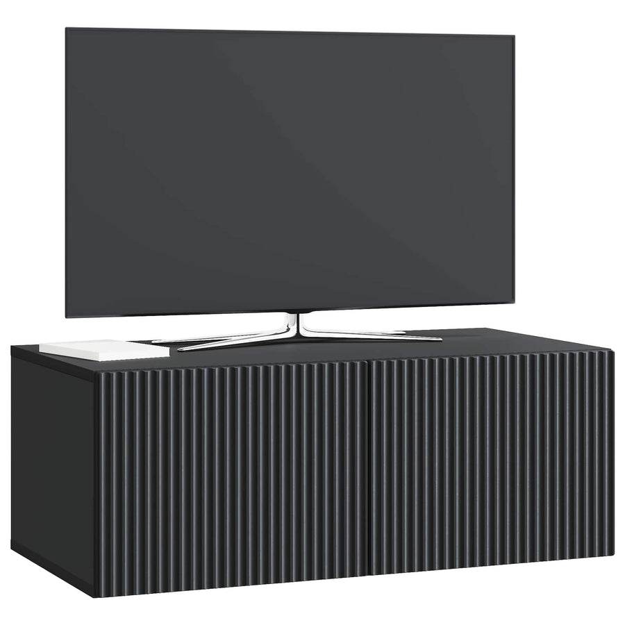 Wandbeugel TV-kast Zwart 78,5 x 41 x 30 cm Bewerkt hout