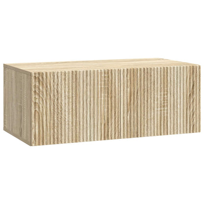 Wandbeugel TV-kast Sonoma Eiken 78,5 x 41 x 30 cm Bewerkt hout