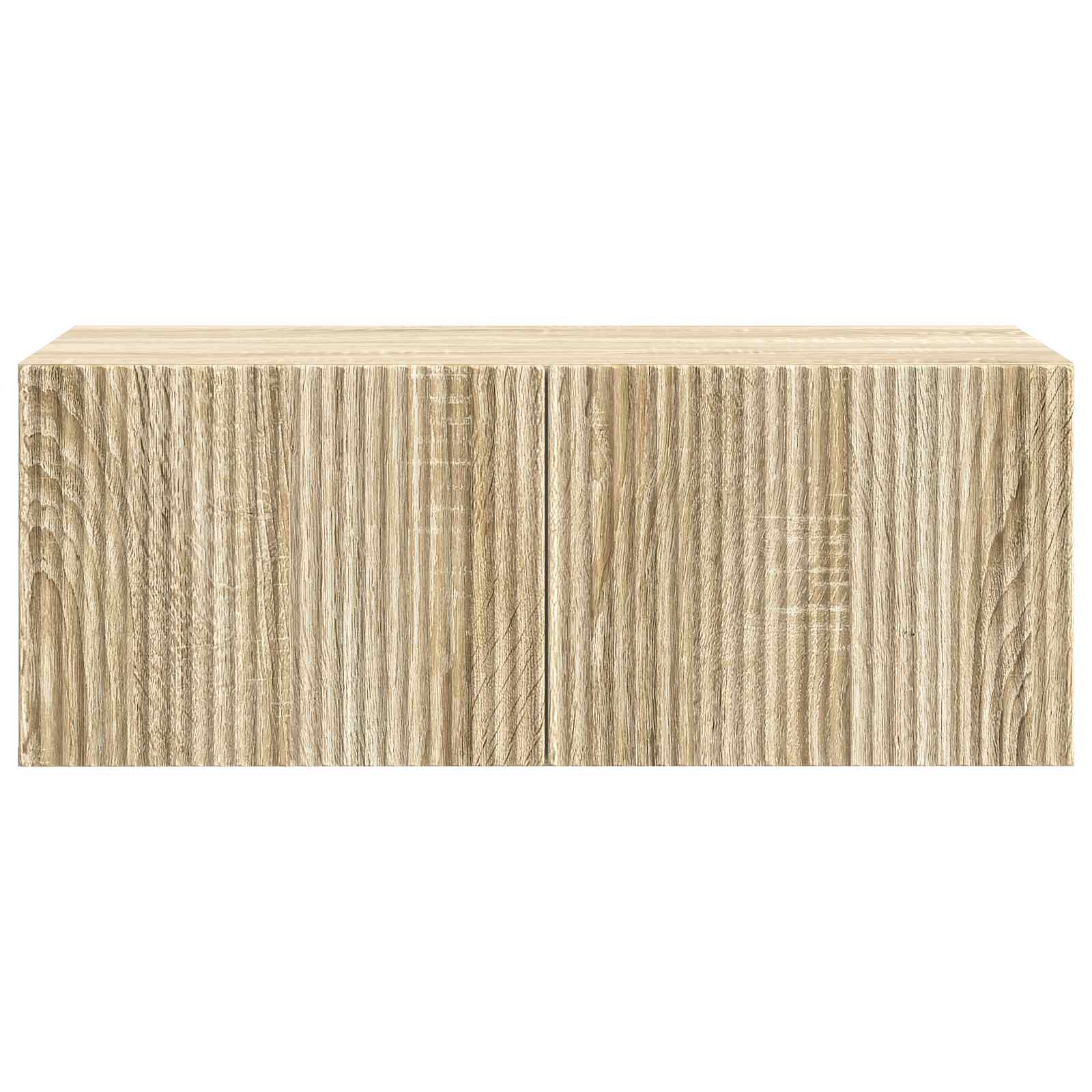 Wandbeugel TV-kast Sonoma Eiken 78,5 x 41 x 30 cm Bewerkt hout