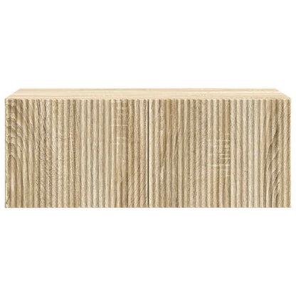 Wandbeugel TV-kast Sonoma Eiken 78,5 x 41 x 30 cm Bewerkt hout
