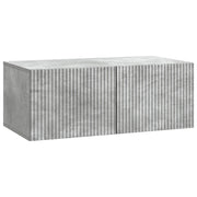 Tv-meubel 78,5x41x30 cm bewerkt hout betongrijs