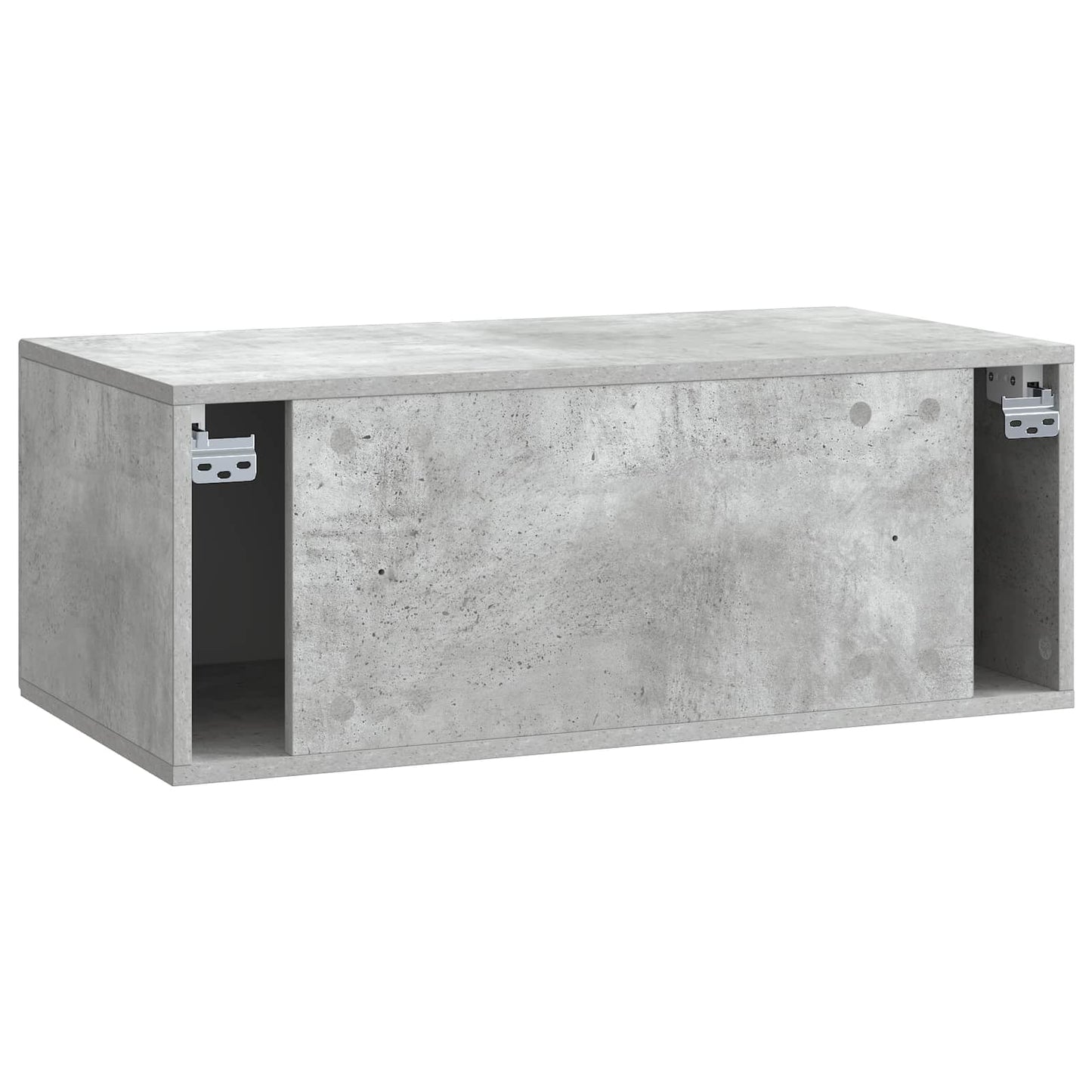 Wandbeugel TV-kast Betongrijs 78,5 x 41 x 30 cm Bewerkt hout