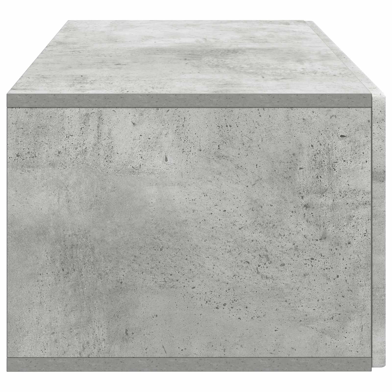 Wandbeugel TV-kast Betongrijs 78,5 x 41 x 30 cm Bewerkt hout