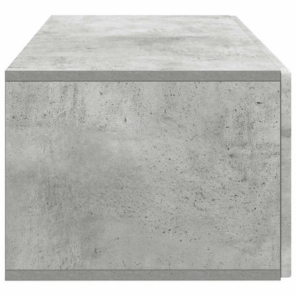 Wandbeugel TV-kast Betongrijs 78,5 x 41 x 30 cm Bewerkt hout
